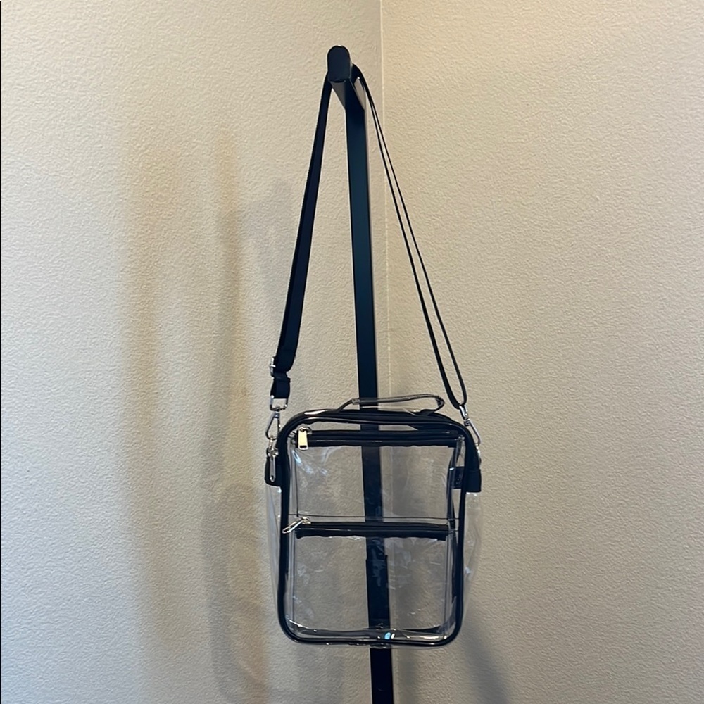 Transparent Black Crossbody Bag NWOT